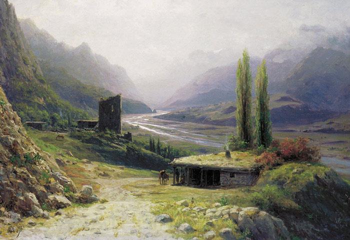 unknow artist Kavkaz Landscape Germany oil painting art